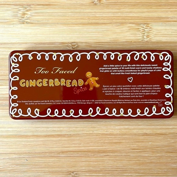 Brand New Too Faced Gingerbread Eyeshadow Palette & Betsey Johnson Earrings Set - Picture 4 of 14